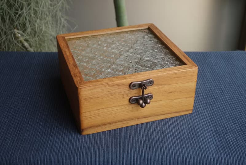 ShouZhuo handmade---海棠花柚木盒