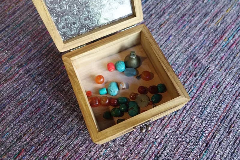 ShouZhuo handmade---海棠花柚木盒