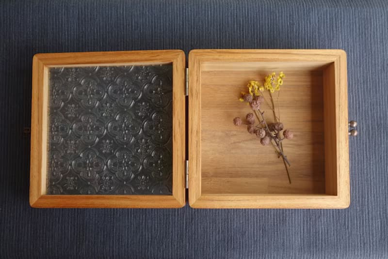 ShouZhuo handmade---海棠花柚木盒
