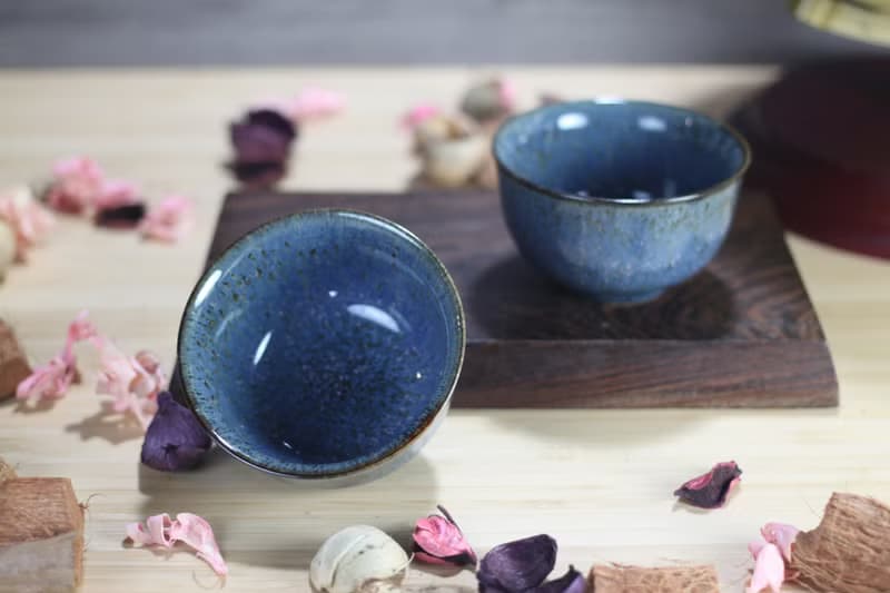 【送禮好物】100ml 天目對杯 寬口茶杯 酒杯 鶯歌葉敏祥作