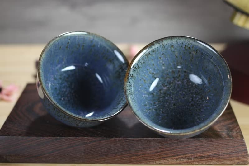 【送禮好物】100ml 天目對杯 寬口茶杯 酒杯 鶯歌葉敏祥作