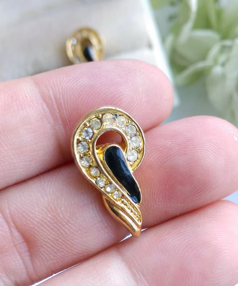 Vintage Jewelry 西洋古董飾品 摩登 小巧 小知性 針式耳環