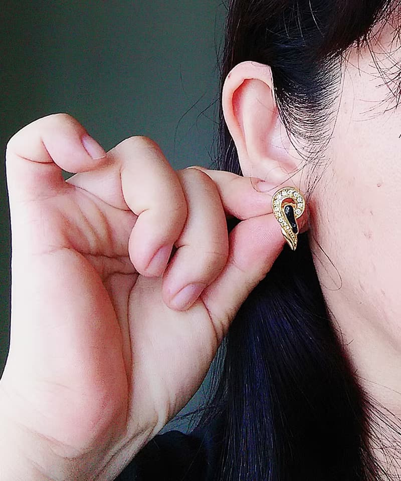 Vintage Jewelry 西洋古董飾品 摩登 小巧 小知性 針式耳環