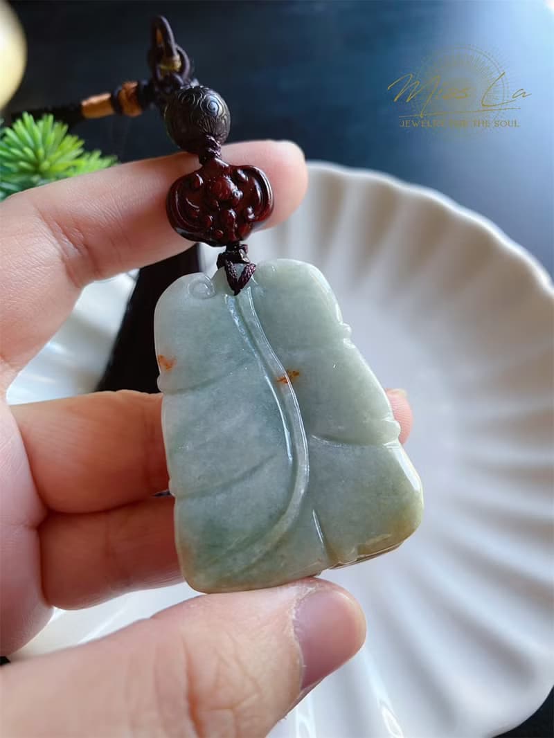 天然緬甸玉 翡翠 螭龍 花生 人生如意 長壽 發財 包掛 禮物