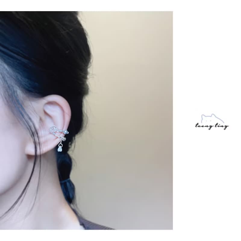 TeenyTinyCraft | 墜星 手工耳骨夾