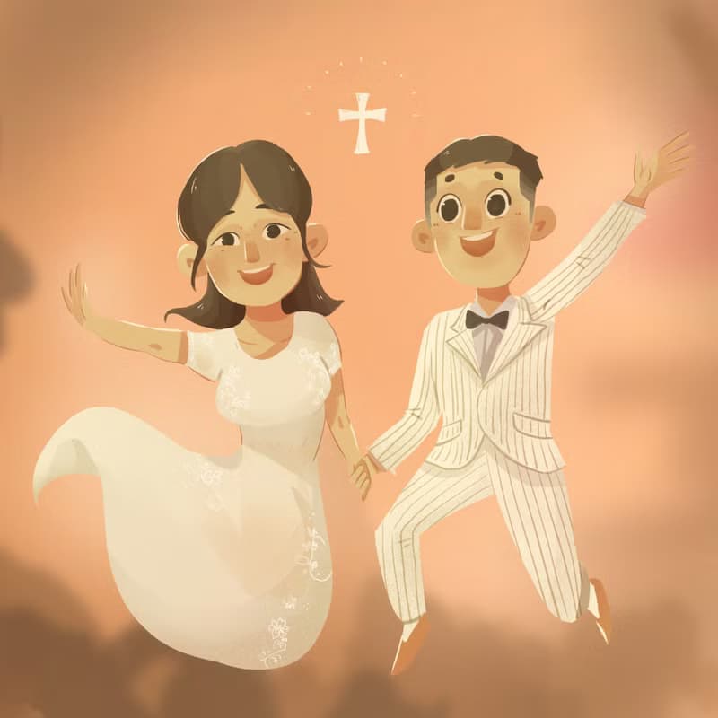 【數位】畫你們的婚紗照 喜帖 婚紗 禮物 人像 似顏繪  聖誕 交換 禮物