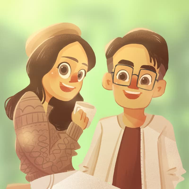 【數位】畫你們的婚紗照 喜帖 婚紗 禮物 人像 似顏繪  聖誕 交換 禮物