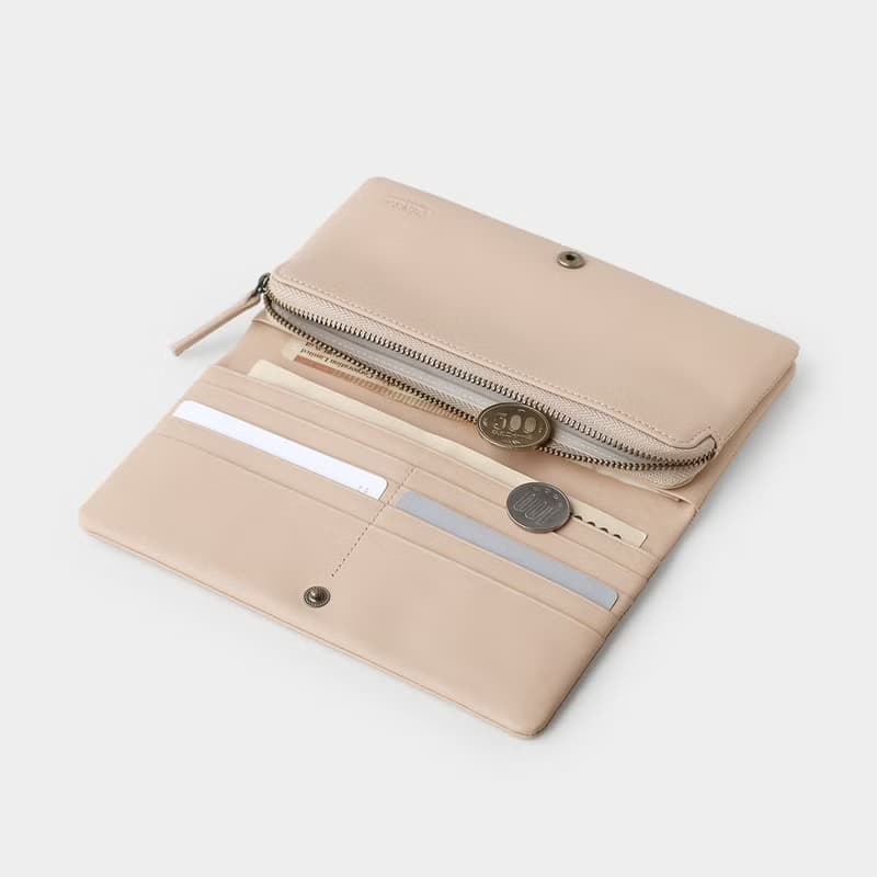 pinsel long wallet : toasted almond