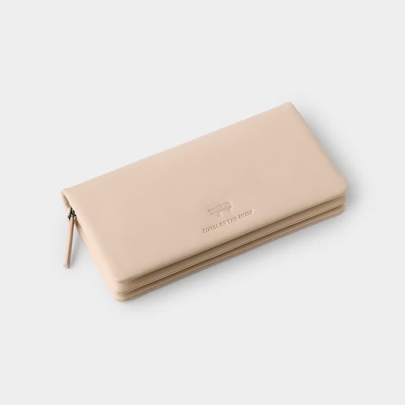 pinsel long wallet : toasted almond