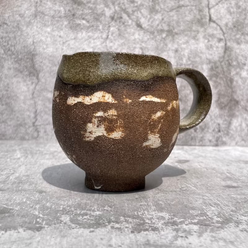 雙色絞胎咖啡杯