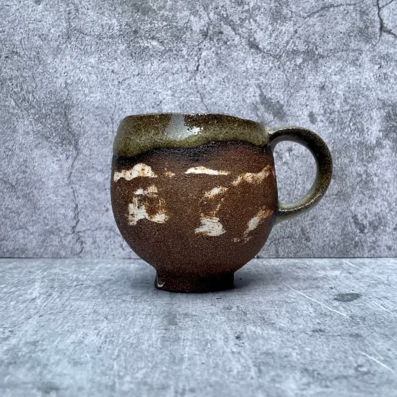 雙色絞胎咖啡杯