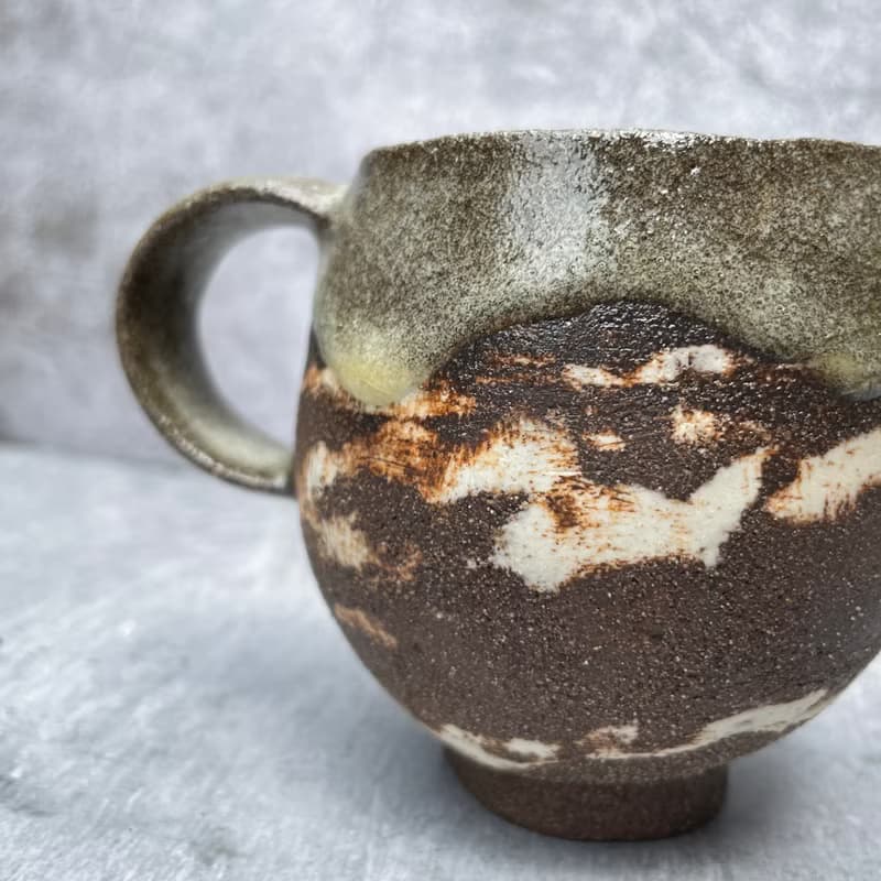 雙色絞胎咖啡杯