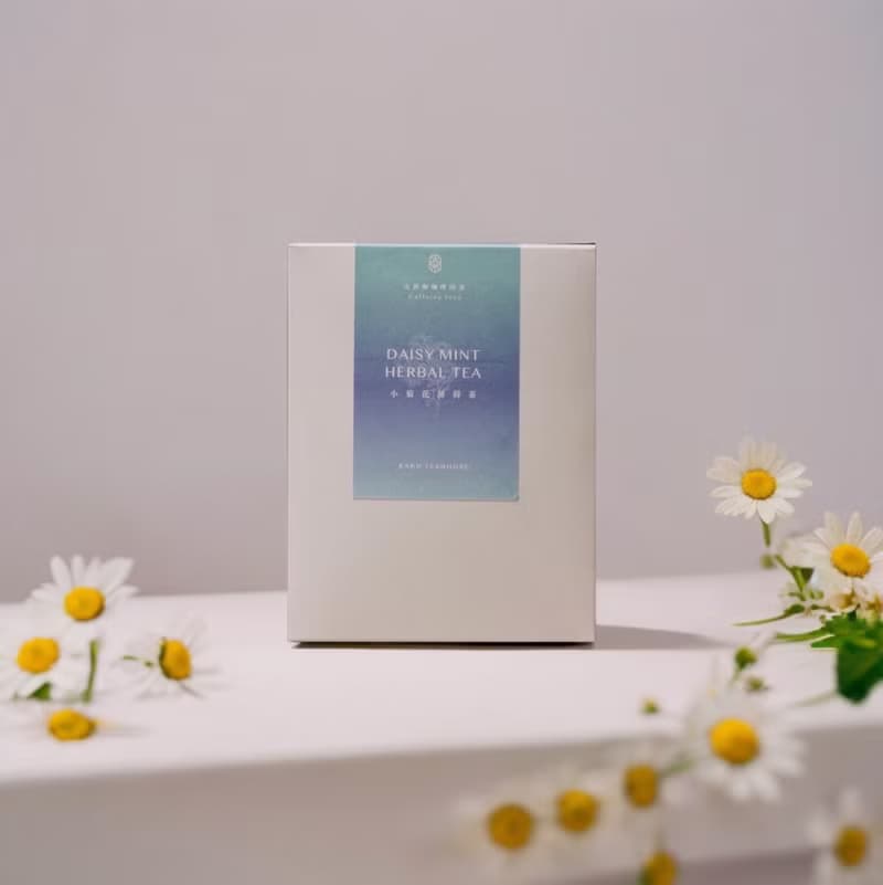 【 胡蝶 小菊花薄荷茶包 】無咖啡因安神花草茶包(8包) 真空鎖味