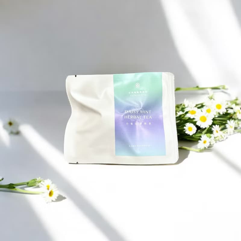 【 胡蝶 小菊花薄荷茶包 】無咖啡因安神花草茶包(8包) 真空鎖味