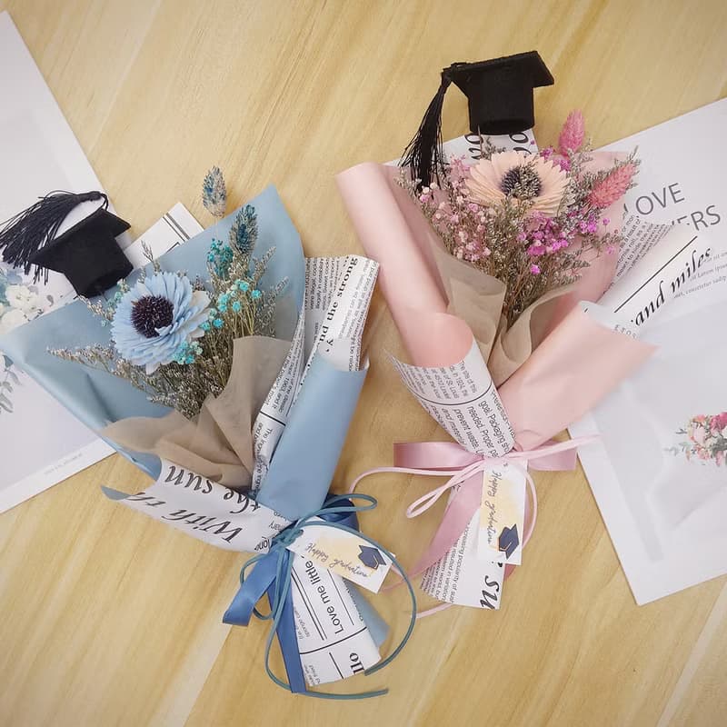 約定向日葵畢業花束小款 /畢業花束/永生花/乾燥花束/太陽花