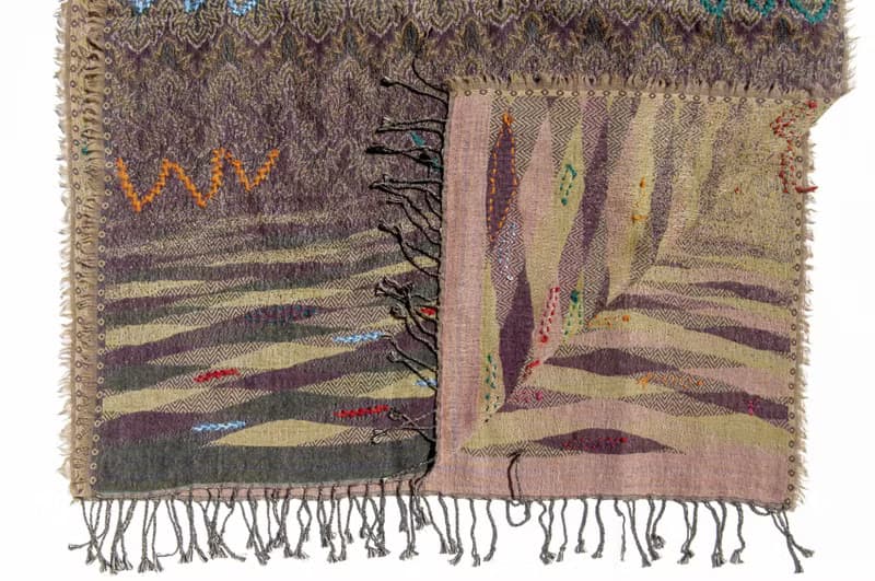 喀什米爾Cashmere/水煮羊毛披肩/針織圍巾/刺繡圍巾/羊絨披巾-花