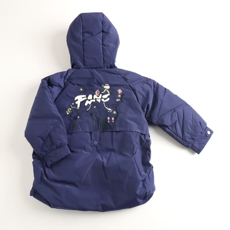 BIR 刺繡流蘇工藝 連帽羽絨外套