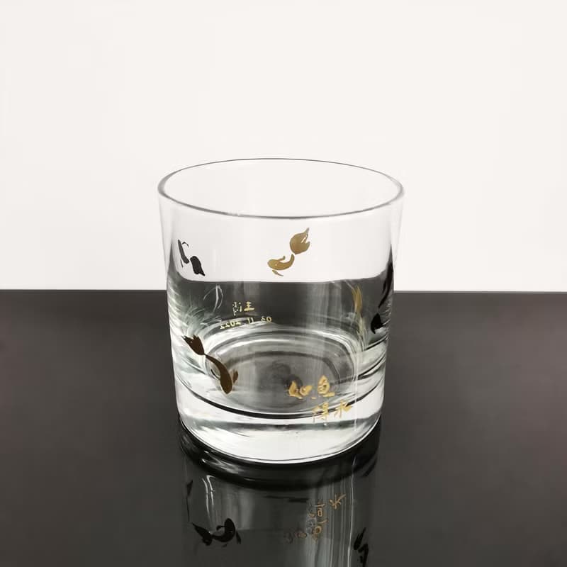 訂製如魚得水威士忌杯 酒杯雕刻 刻名 結婚,退休,生日,升職禮物