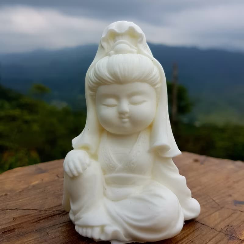 淨念吉祥小佛之觀音  擴香石含具吸濕防潮性,另有附件