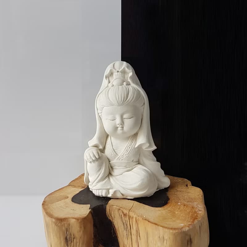 淨念吉祥小佛之觀音  擴香石含具吸濕防潮性,另有附件