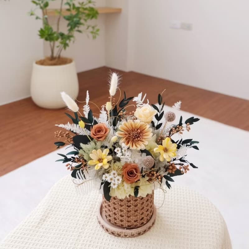 假期的午後陽光永生盆花  森色 開幕花禮 喬遷賀禮