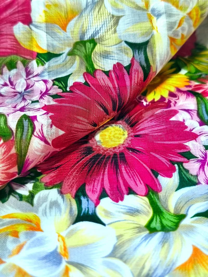 YvesSaintLaurent Vintage Scarf Floral 22 x 21.5 inches.