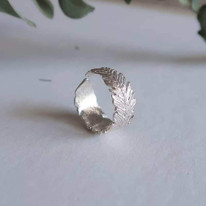 獨家 森林系 925純銀 羽翼葉 戒指 免費送禮包裝