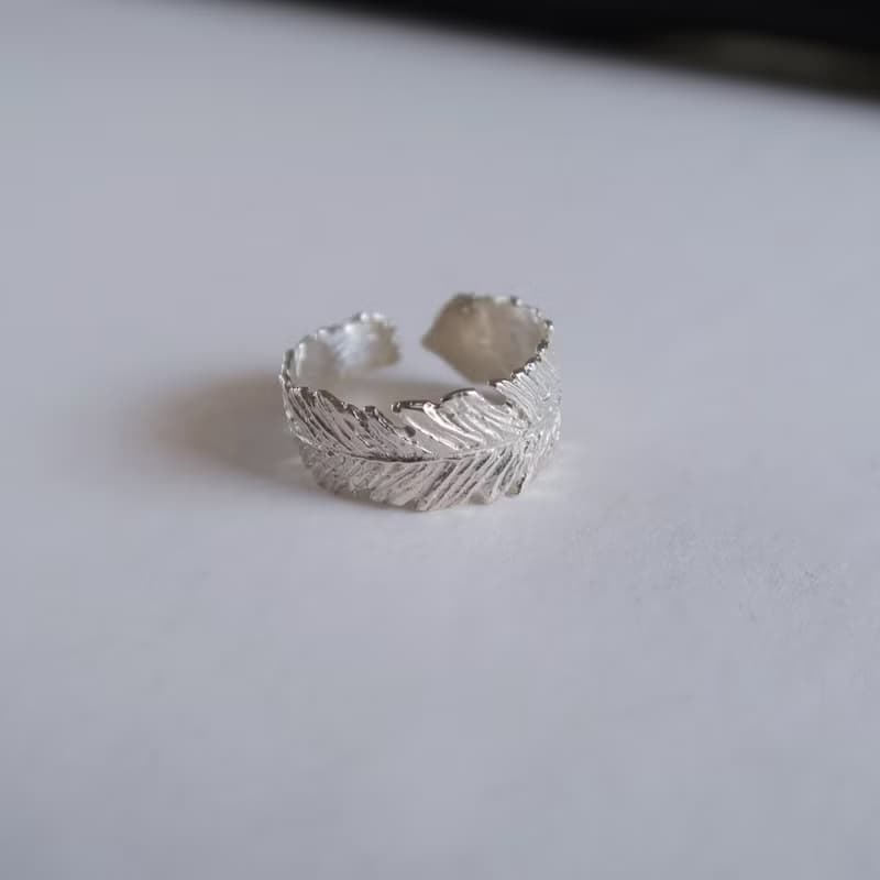 獨家 森林系 925純銀 羽翼葉 戒指 免費送禮包裝
