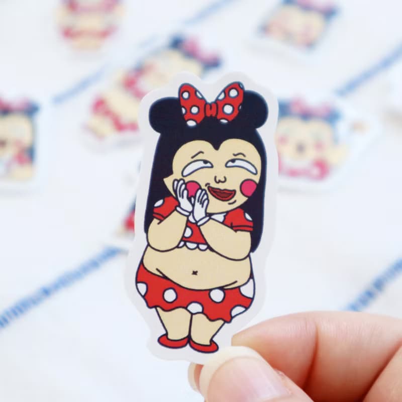 mm.illu 肥版米奇老味 一套8款 l 手帳貼 l 筆電行李箱貼紙