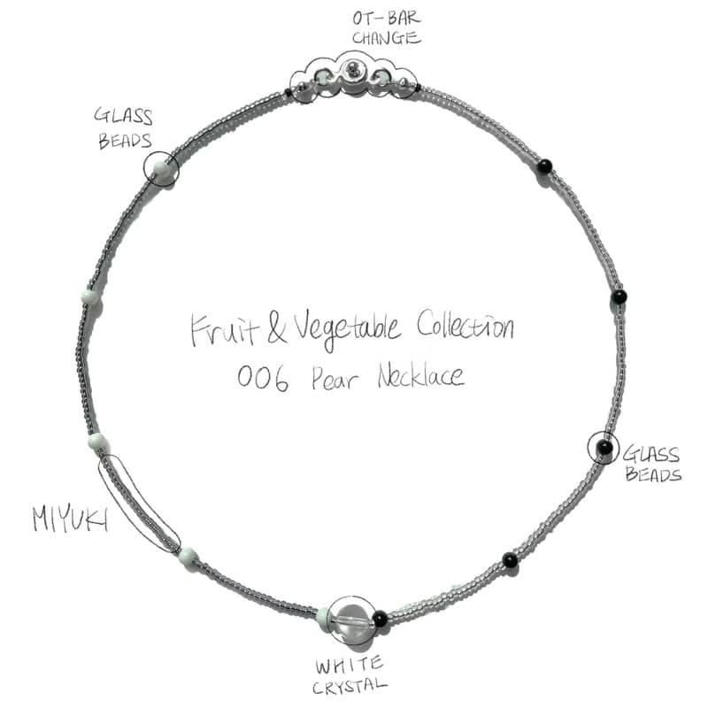 Fruit & Vegetable Collection - 006 Pear Crystal Necklace