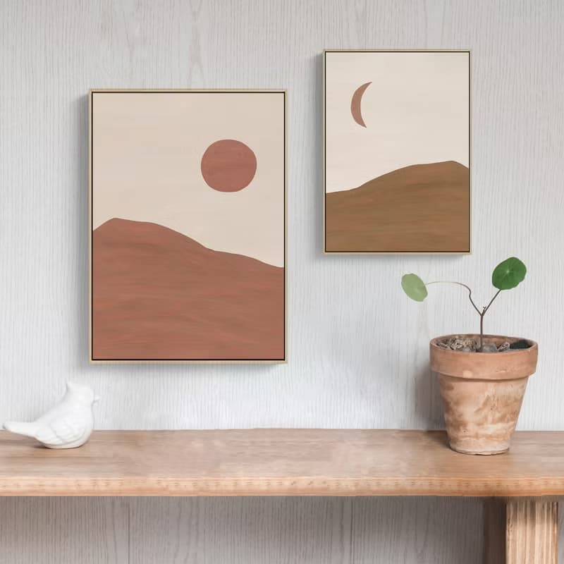 幾何 • 日 - 太陽/復古/暖色/家居/民宿/工作室/送禮/佈置/背景