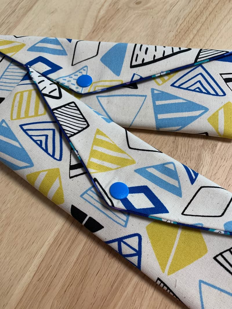 文青風環保純棉筷袋 畢業 清新白 日本 潮物 收納 手作餐具袋 繁