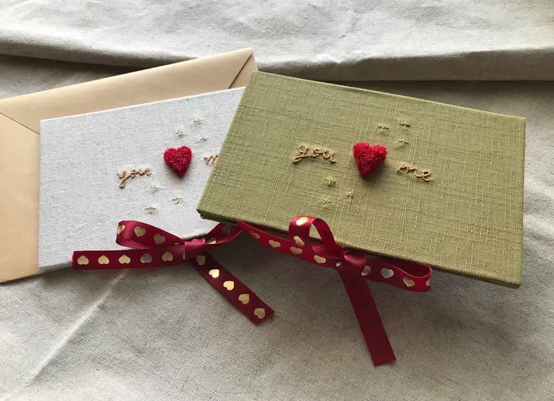 You & Me 你和我 情人節 手工卡片 Valentine's Day Card  橄欖綠