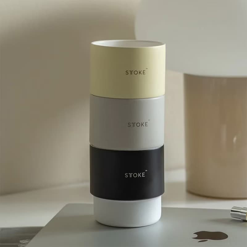 【STTOKE】Swirl Home 精品陶瓷咖啡杯 2入/組 ( 7oz / 多色 )