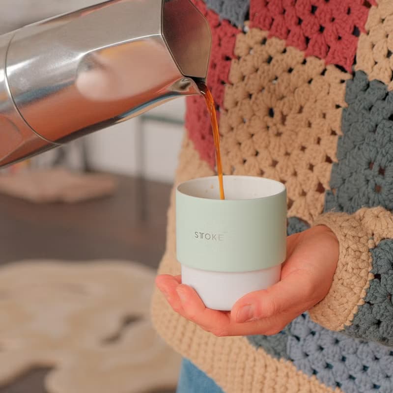 【STTOKE】Swirl Home 精品陶瓷咖啡杯 2入/組 ( 7oz / 多色 )