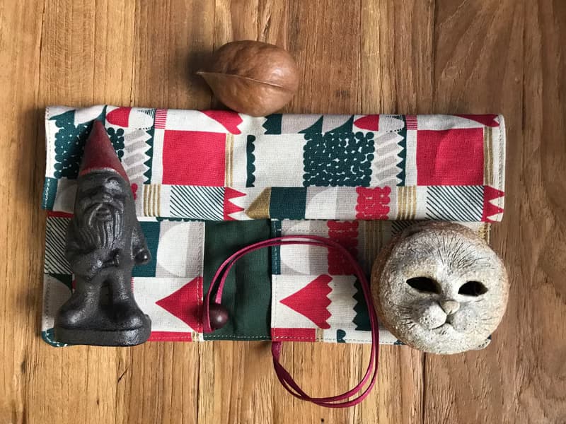 聖誕鈴聲-Weimoms微茫布創 筆袋、筷套、環保、布捲 、聖誕禮物