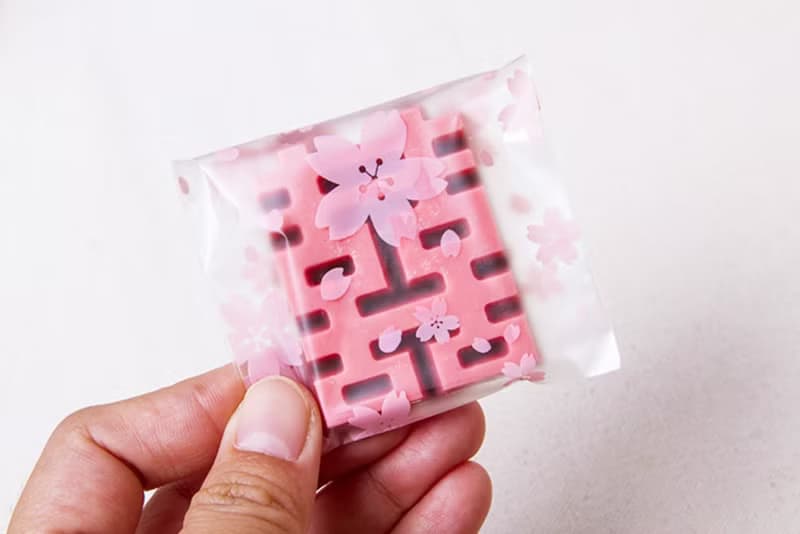 (櫻花磨紗袋裝)囍字巧克力(雙色.草莓粉) 驚喜抽獎 創意糖果 婚禮