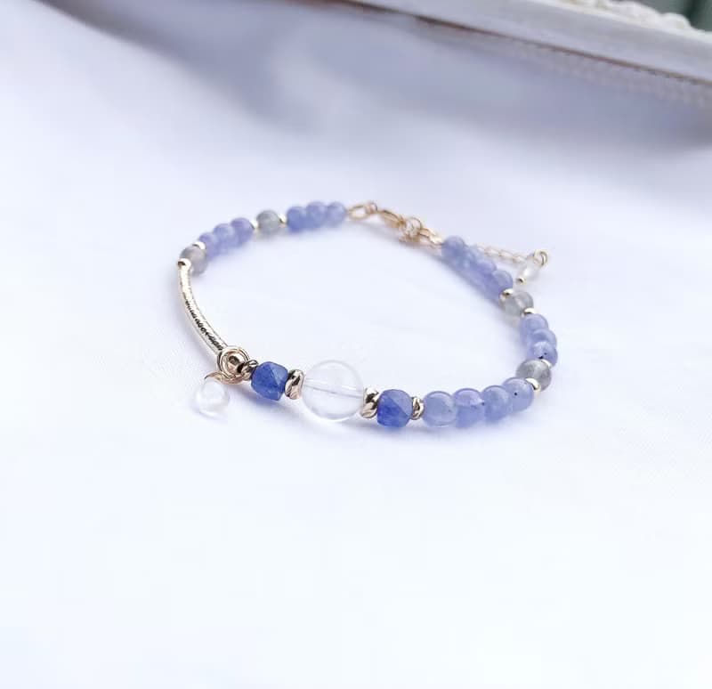 坦桑石 月光石 拉長石/丹泉石手鍊