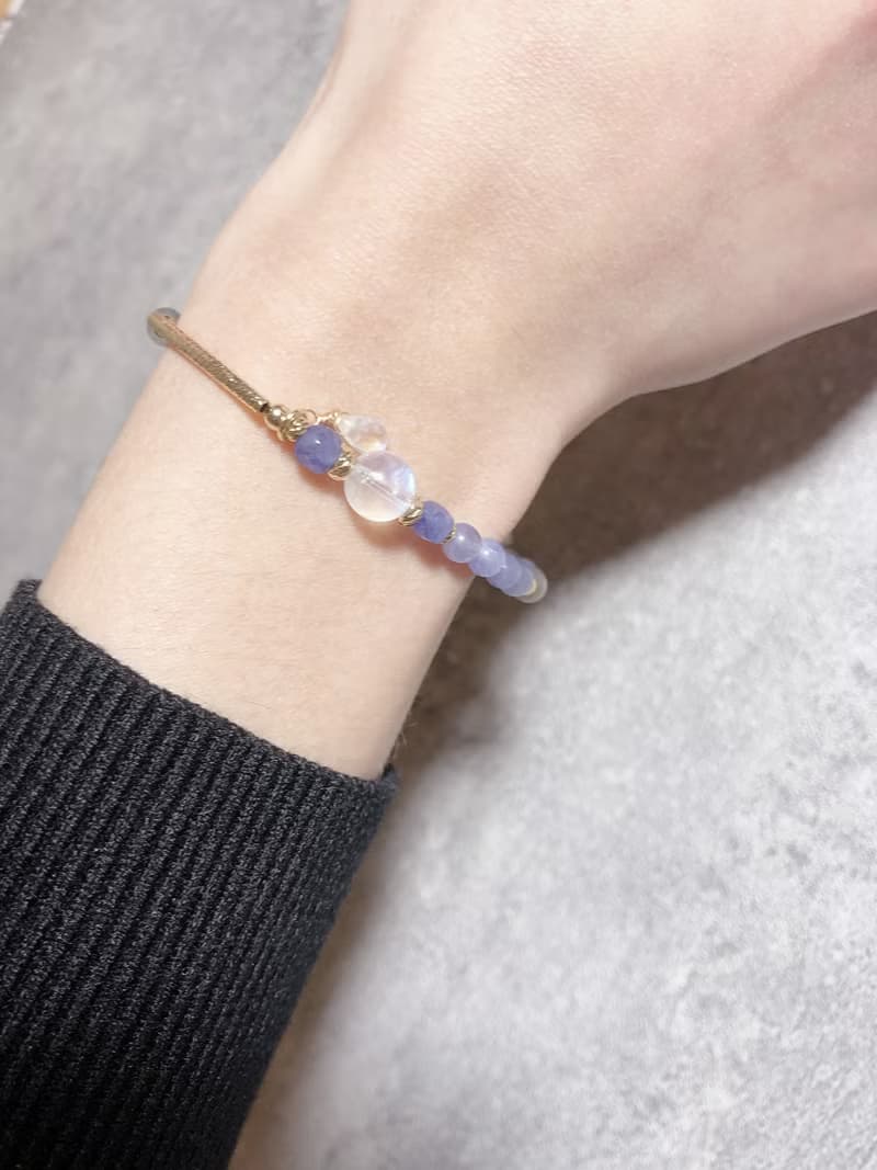 坦桑石 月光石 拉長石/丹泉石手鍊