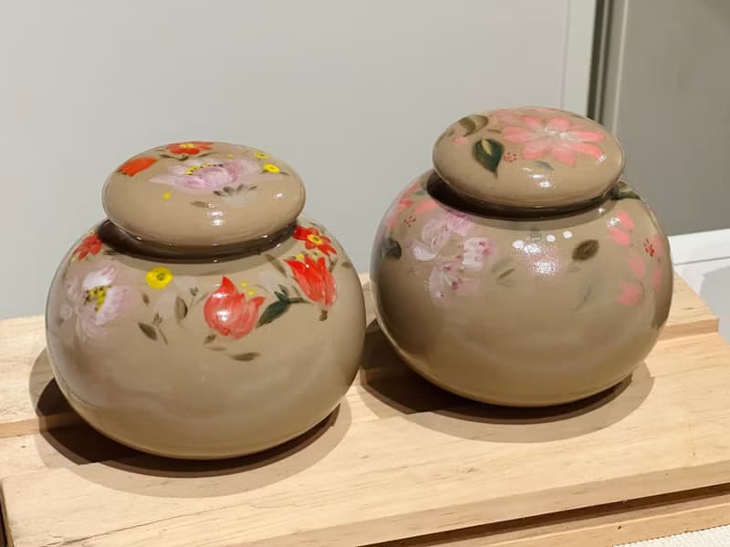年節好禮滿心意 手工繪製 繁花茶倉 茶葉罐