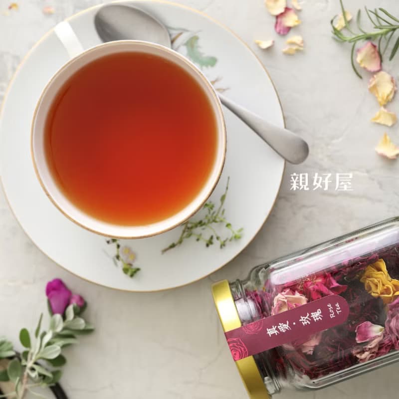 台灣玫瑰花朵茶 整朵入 可食用  阿里山玫瑰莊園 情人節禮物