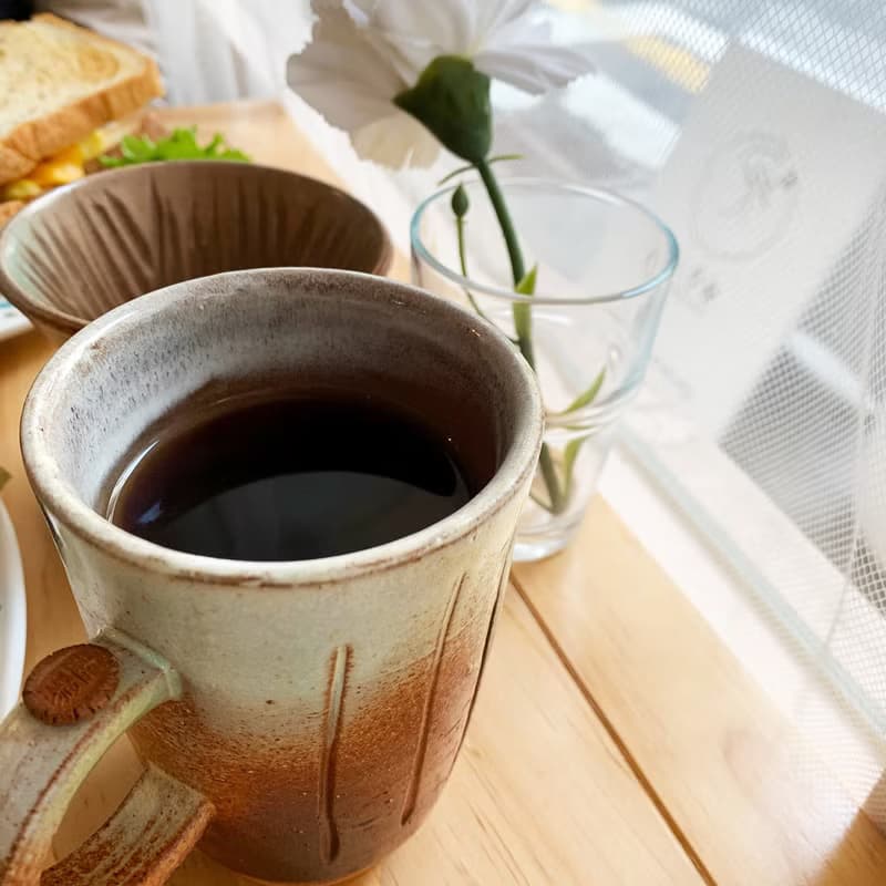 奶蜜色手作手沖濾杯組 新彩燒 柴燒手作 陶藝作品 | 咖啡杯 禮物