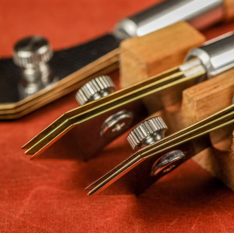 Hand made ruling pen for expressive  calligraphy/Three blades/ Handle carved