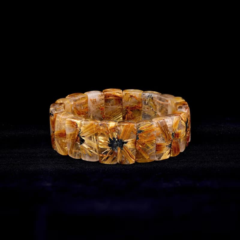 寶麗金珠寶-天然鈦晶花手排