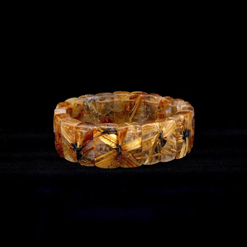 寶麗金珠寶-天然鈦晶花手排