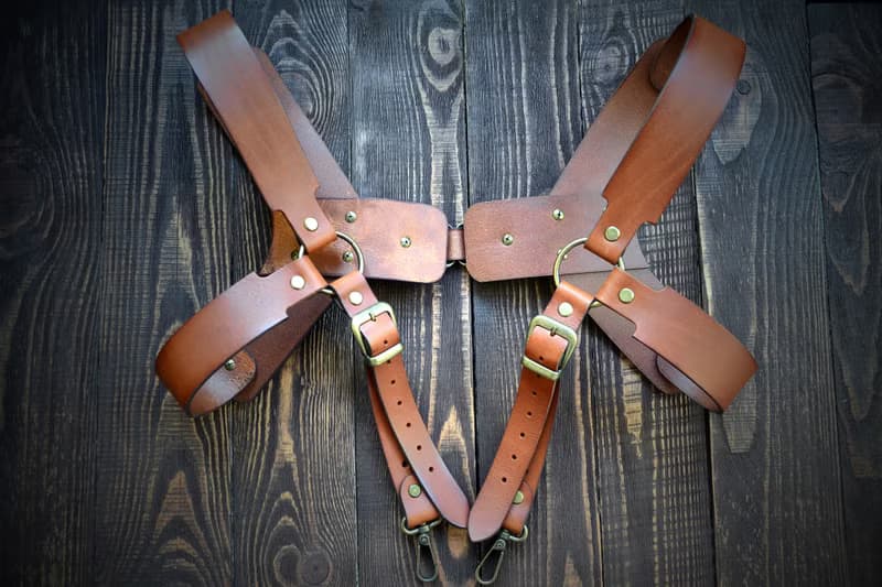 Leather handmade suspenders for mens, Handmade Suspenders, Braces, Wedding Groom