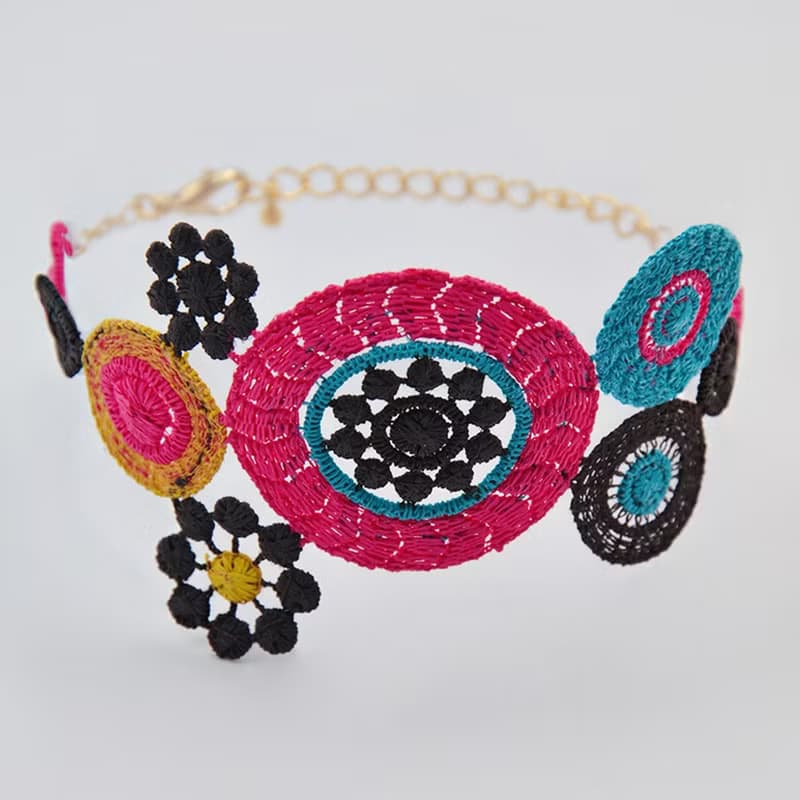 普普風格刺繡手鍊 禮物