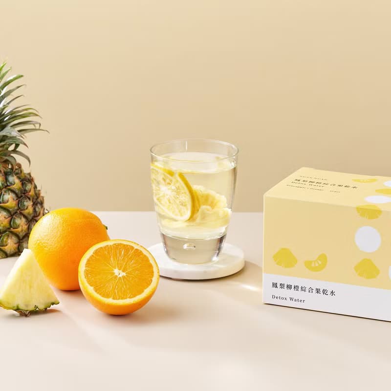 酸甜可口【鳳梨柳橙綜合果乾水 10入】果乾水 低熱量