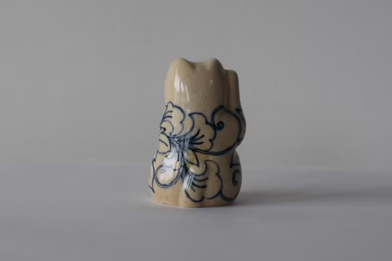 招き猫　S  芍薬