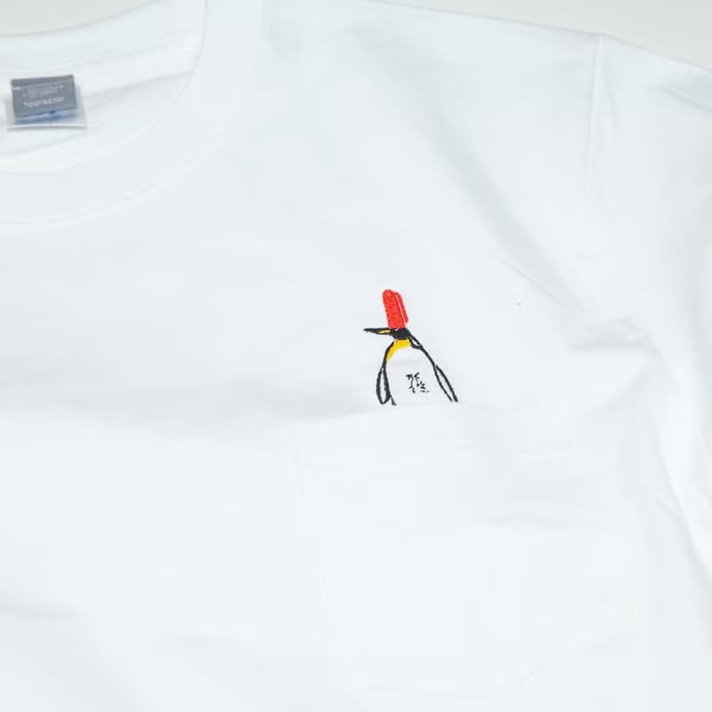 父の日のギフトに。ペンペン 刺しゅう ポケット Tシャツ　ユニセックスS〜XLサイズ　Tcollector